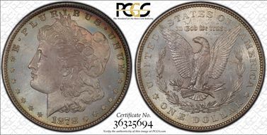 1878 7TF $1 Reverse of 1879 MS64