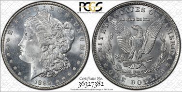 1889 $1 MS66
