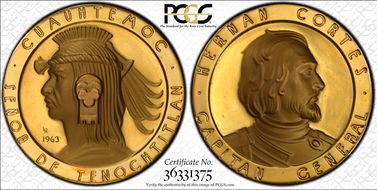 1963 Medal Grove-P-77 Au SP65