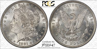 1881-O $1 MS63