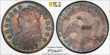 1823 50C Patched 3 AU50