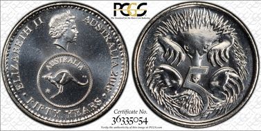 2016 5C 50 Yrs Decimal Currency MS69