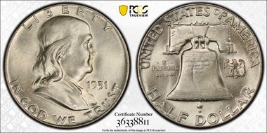 1951 50C MS64FBL