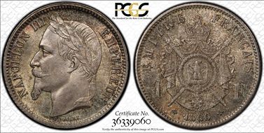 1866-A 1 Fr Gad-463 F-215 MS64