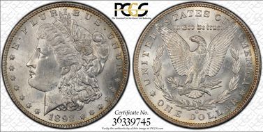 1892-O $1 MS63+