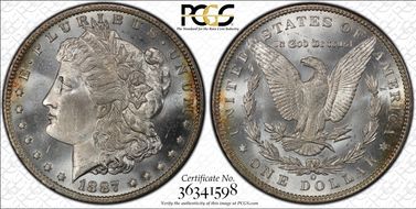 1887-O $1 MS64+
