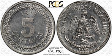 1913-M 5C MS63
