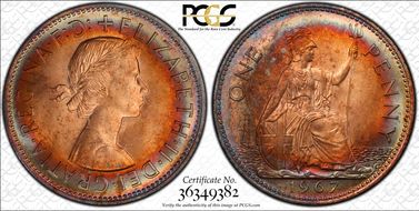 1967 1D S-4157 MS65RB