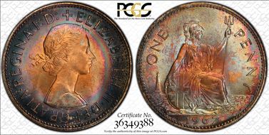 1967 1D S-4157 MS65RB