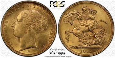 1883-S Sov S-3858E St. George MS63