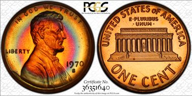 1970-S 1C Large Date PR67+ RB