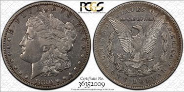 1880/79-CC $1 Reverse of 1878 VF35