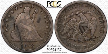 1873 25C Closed 3 VF20