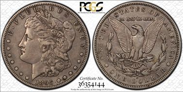 1895-S $1 XF40
