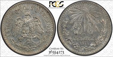 1916-M 50C KM-445  Ag AU55