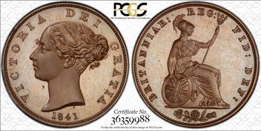 1841 1/2D Bronzed PR65