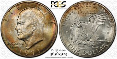 1971-S $1 Silver MS64