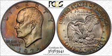 1974-D $1 MS65
