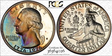 1976-S 25C Silver PR66