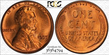 1955 1C MS66RD
