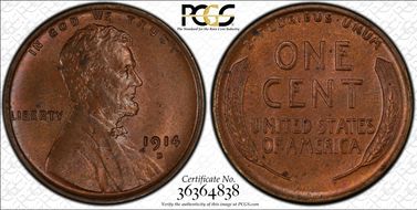1914-D 1C MS63BN