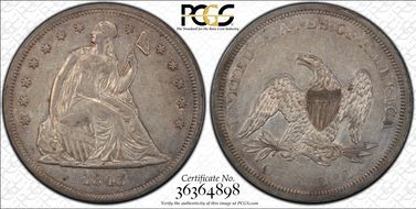 1843 $1 XF45