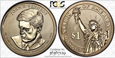 2015-P $1 John F Kennedy Rev PR Chronicles Set PR69