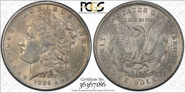 1884-O $1 MS62