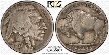 1937-D 5C 3 Legs, FS-901 F12