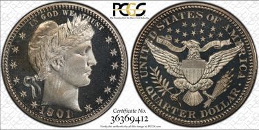 1901 25C PR67DCAM