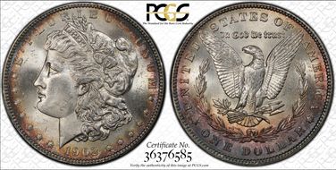 1902 $1 MS66