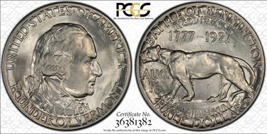 1927 50C Vermont MS62