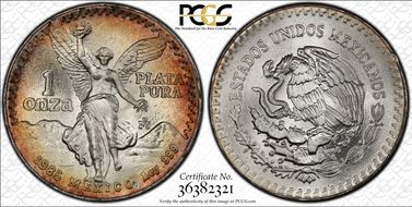 1985-Mo Onza Libertad Ag MS67