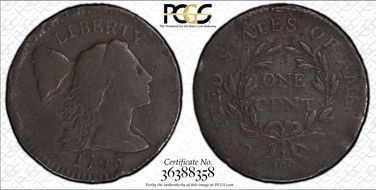 1795 1C Plain Edge VG8BN