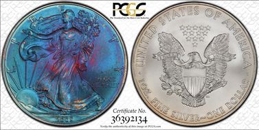 2009 $1 Silver Eagle MS68