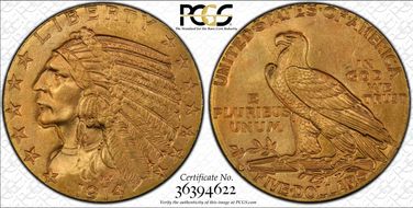 1914-D $5 MS64+