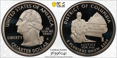 2009-S 25C District of Columbia PR70DCAM