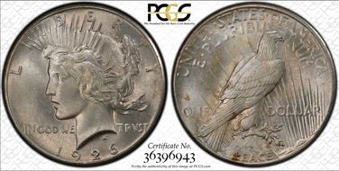 1926 $1 MS66