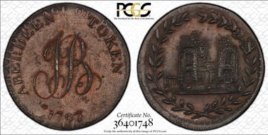 1797 Tk 1/2D DH-1 Aberdeenshire, Aberdeen MS62BN