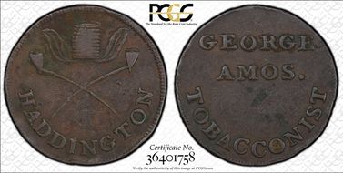 (c.1790) Tk 1/4D DH-1 Haddingtonshire Haddington VF35BN