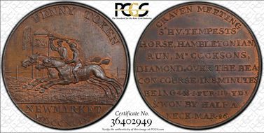 1799 Tk 1D DH-11 Cambridgeshire Newmarket MS63BN