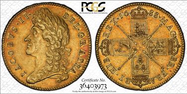 1688 5 G S-3397A 2nd Bust AU55