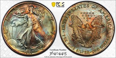 1989 $1 Silver Eagle MS68