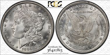 1890-O $1 MS65