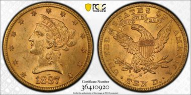 1887-S $10 MS63