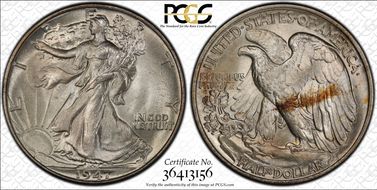 1947 50C MS67+
