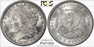 1890-O $1 MS66+