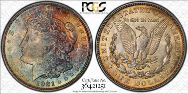 1921-D $1 MS64+
