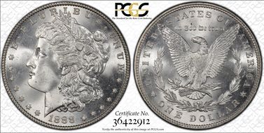 1888 $1 MS66+