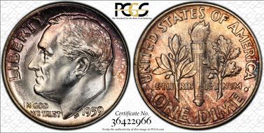 1959 10C MS67FB